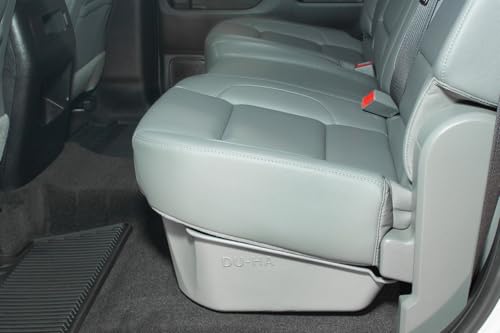 DU-HA 10300 Under Seat Storage fits 2014-2018 Chevy Silverado/GMC Sierra LD Crew Cab & 2015-2019 HD Crew Cab | Black Heavy-Duty Back Seat Organizer | Includes 2-Piece Dividers