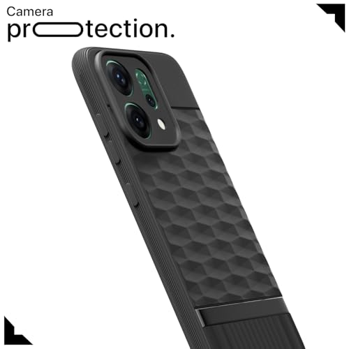 Image of Outlouders Back Cover for Oppo Reno 14 5G | Full Camera Protection | TPU Soft Flexible Shockproof Bumper Case (Black)