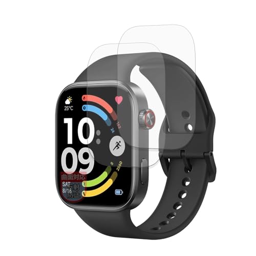 MotoMoto �t�B���� Xiaomi REDMI Watch 6 (2���Z�b�g) �p �ȖʑΉ� �ی�t�B���� ���˒ጸ �w��ጸ ���{��