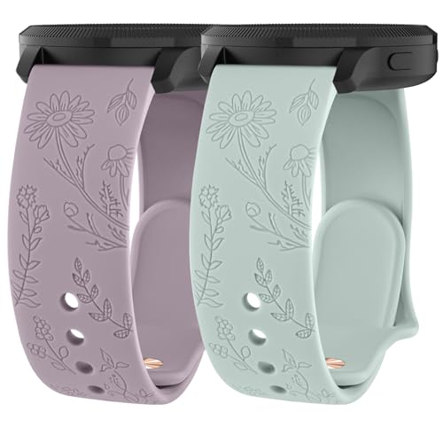 2 Pack Correas de Silicona para Reloj Garmin miniatura 1