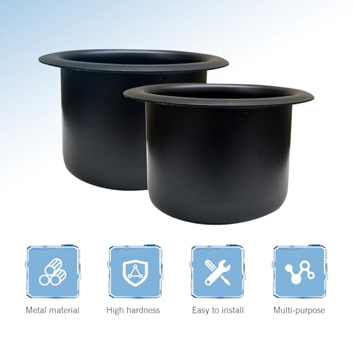 Portavasos universal negro para sofá y auto 2 piezas miniatura 6