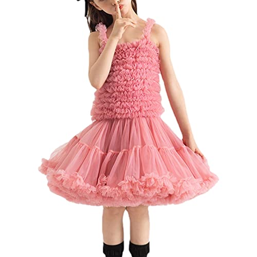 Amropi Abito Tutu a Pieghe per Bambina Principessa...