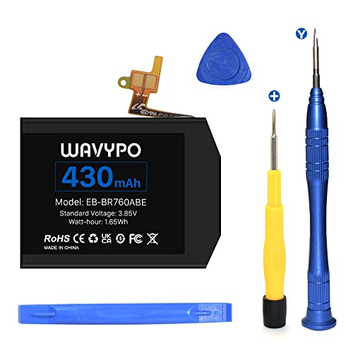 Batería para Samsung Gear S3 Frontier SM-R760 y Gear S3 Classic, [430mAh] Wavypo 3.85V Batería de...