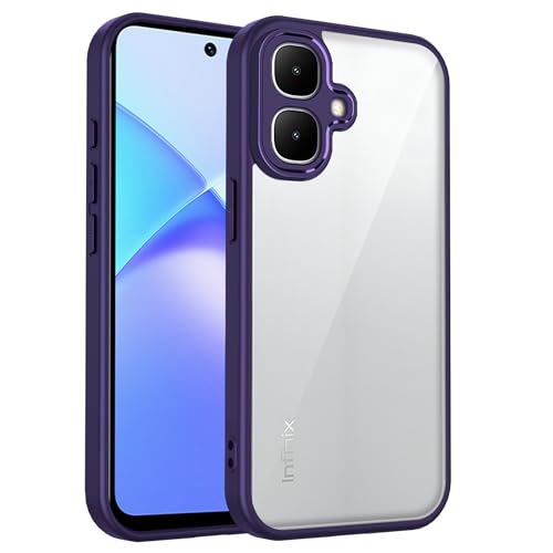 Lucyliy Compatible with Infinix Samrt 10 Case [Frosted Anti-Drop Design] for Infinix Samrt 10 X6725 Phone Case Purple