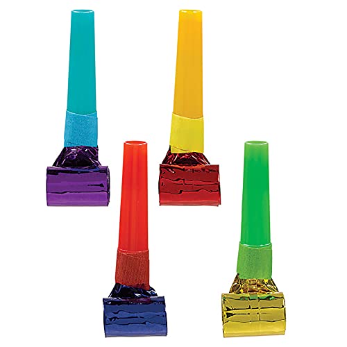 Soufflets métalliques pour faire du bruit en fête lot de 8 Amscan 330066