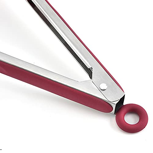 Pinze da Cucina Pinze per Alimenti, con Punte in Silicone, per Cucinare in Cucina, Barbecue, Dimensioni: 26,5 * 6,2 cm Sicure e durevoli