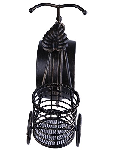 Berry President Antique Crafts Retro Vintage Style Bicycle Desk & Shelf Clock Modern Home Office Decoration Tabletop Display Ornament (Dark Brown) #TOP5
