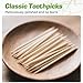 Toothpick Holders 1 Pack with 600 Picks,Round Toothpicks Double-Side Point for Teeth,Food Pick,Appetizers,Cocktails Fruits,Olive&DIY Craft.