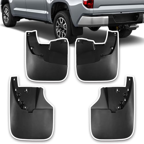 Image of Mud Flaps Compatible with for Toyota Tundra 2007-2021 Without Fender Flares Mud Guards for Trucks 4pcs Splash Guards Front & Rear Side