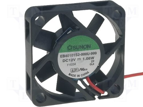 SunonEB40101S2-999 Fan 40 x 40 x 10 mm DC 12 V 5800 rpm 27 dBA Plain Bearings 2 Wires
