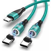 2-Pack 3.3ft/6.6ft 9Pin PD 60W Magnetic Charging Cables