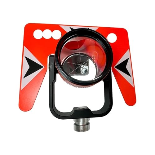 GHZHANG NEW RED SINGLE PRISM FOR TOTAL STATION -30 / 0mm 5/8x11 Female Thread
