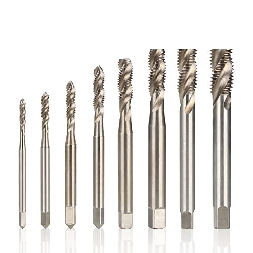 1pc* DIN371 HSS Hex Shank Screw Tap Drill Bits M3-M14 Screw Thread Metric Tap for Metal-Working Tools Countersink Deburr Set (Color : M8x1.25)