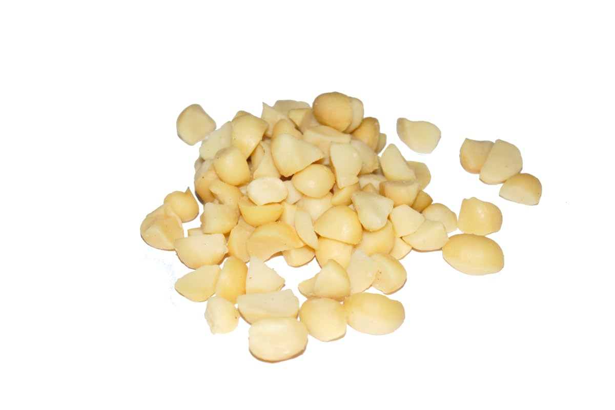 Bio Macadamianüsse Bruch 2500g – Nusskerne ohne Schale ungesalzen für Müsli & Backwaren