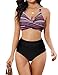 heekpek Costume Donna Due Pezzi Vita Alta Bikini Mare Costumi da Bagno Donna...
