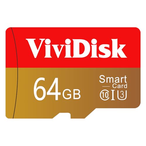 Vividisk Scheda SD 512GB Grande Capacità Alta Velocità Scheda di Memoria Immagine Micro SD Card Mini Portatile Memory Card per Smartphone, Drone, Fotocamera, Dash Cam