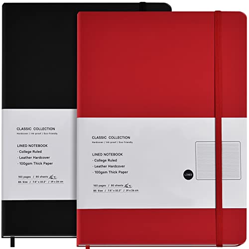 Cahier ligné B5 anti-bavure pour écrire sans transparence avec papier 100g/m²
