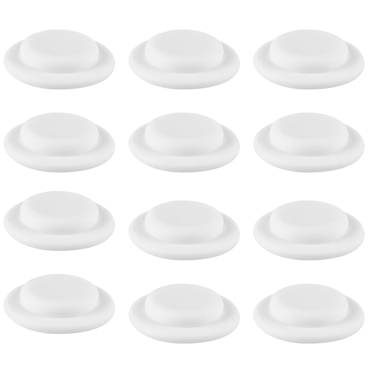 ifundom 1 Set 12pcs Milk Storage Cup Seal Rings Gaskets Sealing Lids for Bottles Disc Caps Collection Wide Silicone Gasket Breastmilk Bottles Food