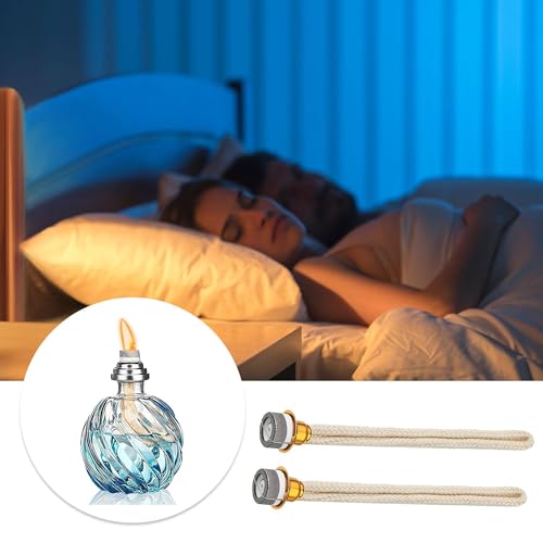 4 Stück Docht für Lampe, Öllampe Docht Ersatz Luft Kontrolle Katalytischer Brenner Lampe Docht für Brenner Diffusor Aromatherapie Heim Dekoration (4/Gold)