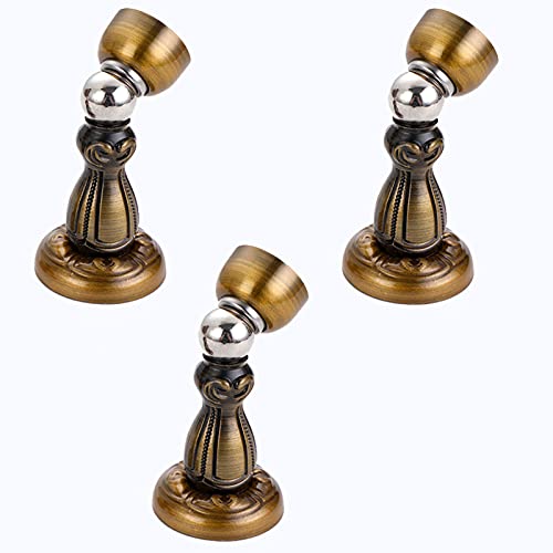 3 peças batente magnético de porta, suporte de porta de metal, batente de porta moderno macio antico