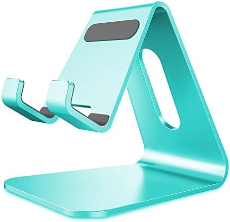 Lucrave Cell Phone Stand, Cradle, Holder,Aluminum Desktop Stand Compatible with Switch, All Smart Phone, iPhone 12 Mini, 12 Pro Max 11 Pro Xs Max Xr X Se 8 7 6 6s Plus SE 5 5s-Rose Gold