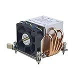 Guter thermischer 2U-Server-CPU-Kühlkörper for LGA115X LGA1200 LGA1366 CPU-Kühler mit 6025-Lüfter 6800 U/min 5 Heizrohre TDP bis zu 165 W(LGA1366)