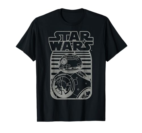 Star Wars BB-8 Episode 7 Black & White T-Shirt