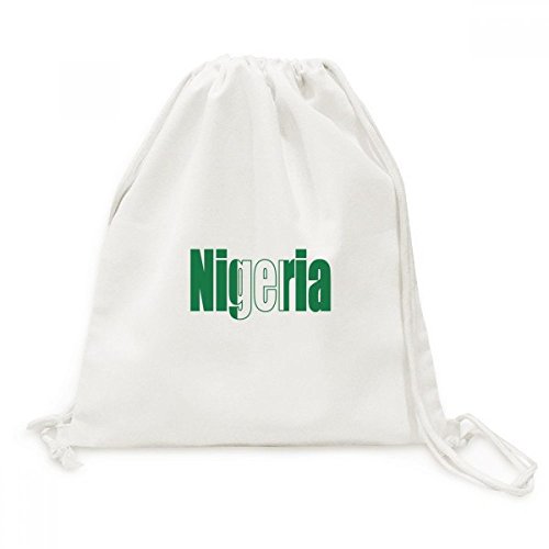 Sac cordon Nigeria toile résistant pour transporter vos affaires de sport