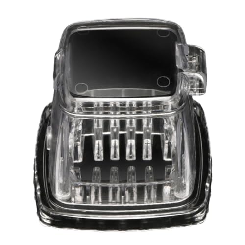 FACAIIO Trituradora de hielo manual con cuchillas de acero inoxidable, máquina de hielo afeitado de manivela de 1,25 L para conos de nieve, afeitadora de hielo portátil de plástico para fiestas en