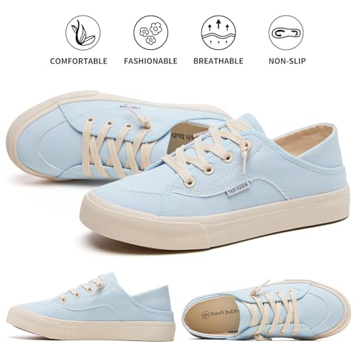 Image of hash bubbie Women's Slip on Canvas Shoes Non Slip Fashion Sneakers Loafers
