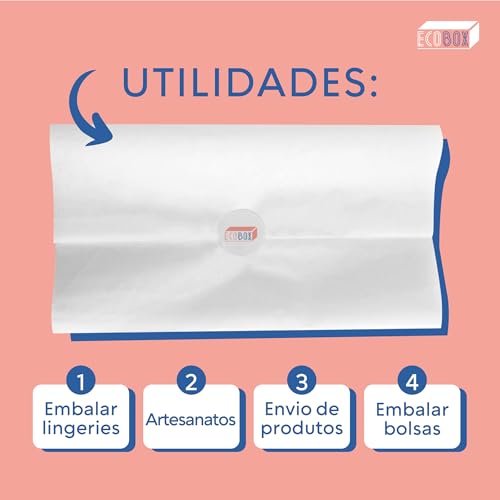 Papel de Seda 25x35cm Branco - 200 Folhas