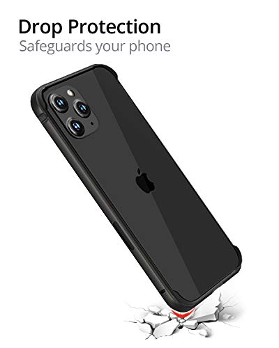 Image of RAEGR Phone Case | Anodized Aluminum Bumper | Supports Magnetic Wireless Charging | Edge Armor Protective Minimal Case Compatible with iPhone 12 Pro Max 5G (6.7-inch) (2020) - Black RG10185