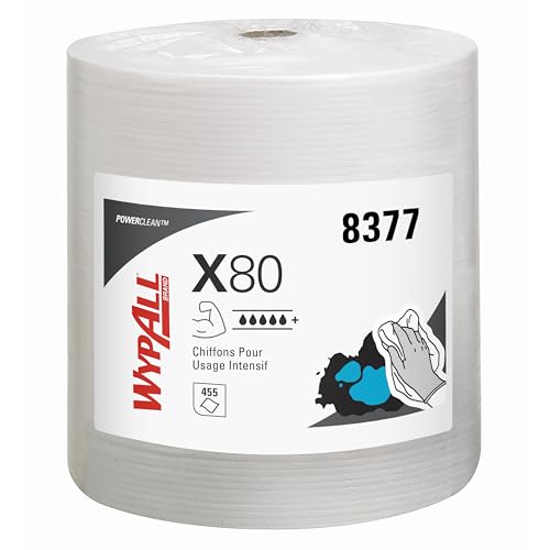 Chiffons de nettoyage réutilisables WypAll X80 Power Clean 455 formats 8377