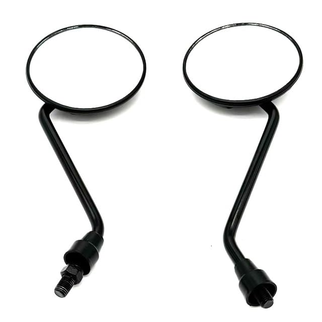 Retrovisor moto redondeado con visión amplia y juego de tornillos de 10mm y 8mm para scooter