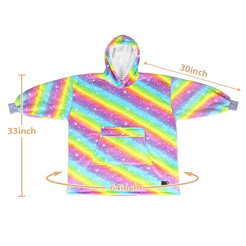 Catalonia boys Hoodie Sweatshirt Kids Oversized Blanket Sweatshirt, Sherpa Fleece Hoodie, Super Soft Warm Comfortable Pullover with Large Front Pocket for Boys Girls Teens (7-13 yr)