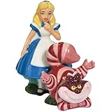 Westland Giftware Alice and Cheshire Cat Magnetic Ceramic Salt and Pepper Shakers, 4-Inch