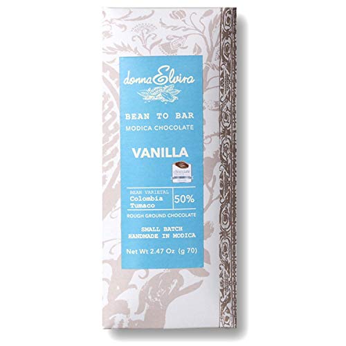Bean to bar Modica Chocolate Vanilla | Soy-Free, Vegan, Gluten Free, Non-Gmo, Not-refined, cold-processed