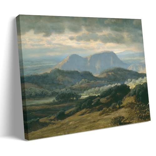 Tableau Tempête en Ombrie Elihu Vedder cadre de prestige romantique 50x75