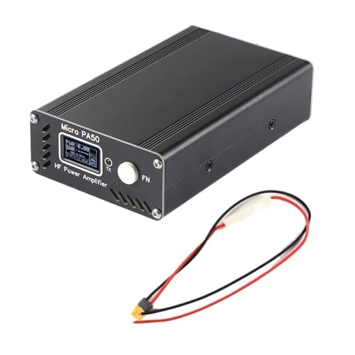 Micro PA50+ (PA50 Plus) 50W 1.3inch OLED Screen Shortwave HF Power Amplifier SWR Meter LPF Filter