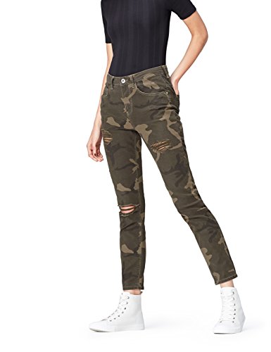 find. BAY001020W170205 vaqueros mujer, Verde, W30/L32 (Talla del Fabricante: Medium)