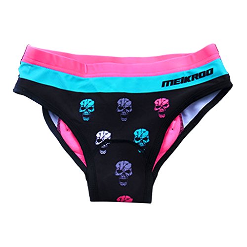 gazechimp 2pcs Mulheres Moda Underwear Gel Acolchoado Bicicleta Equitação Shorts Calças Briefs