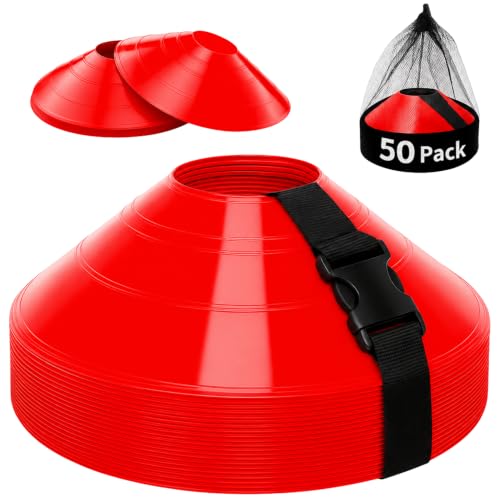 40-Pack Durable Agility Cones with Bag