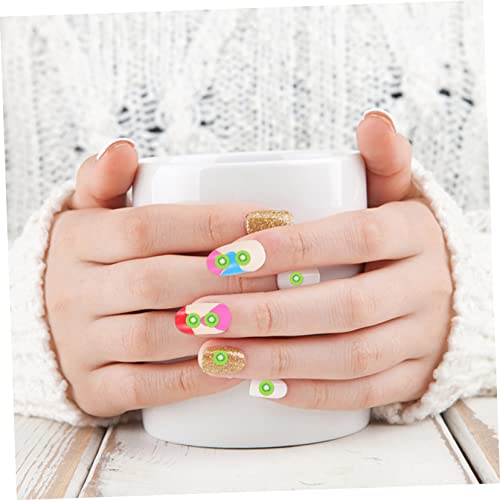 NOLITOY 4 Peças 5 Enfeites Decorativos DIY Capa De Telefone De Morango Adesivos De Decoração De Unha