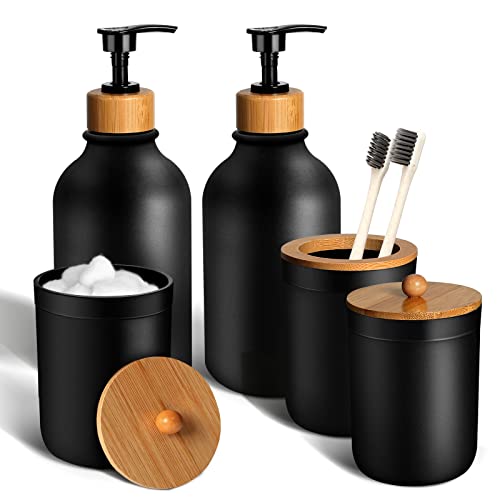 Opiniones de Baños capri monterrey para comprar hoy. 47 TOLDATLI Juego de 5 Accesorios de baño en Negro Mate: dispensador de jabón de plástico, Soporte para Cepillo de Dientes, hisopos y Bolitas de algodón, decoración de baño...