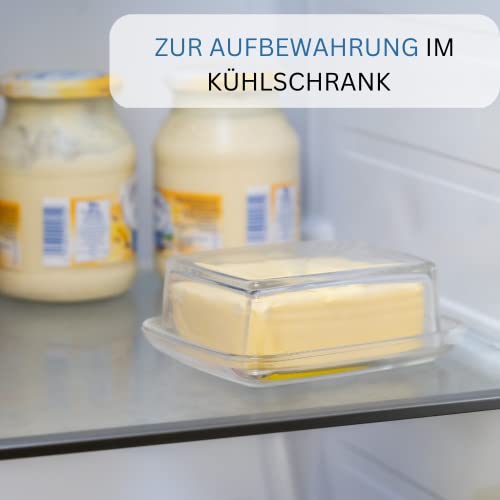 Foto von Westmark Butterdose, Dekorativ, Länge: 14,3 cm, Glas, Transparent, 20852260