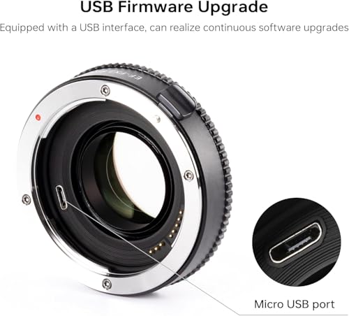 X-Mount Lens Adapter EF-FX2 Pro AF 0.71x Speed-Booster Compatible for Canon EF Lens to Fuji X-Mount Camera X-T100 X-T20 X-T10 X-T3 X-A20 X-A10 X-A5 X-E3 X-E2 X-PRO2 by VILTROX - Image 2