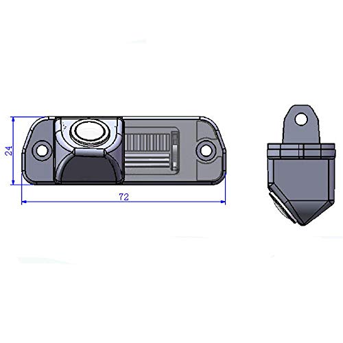 Image of Polarlander Reverse Rear View Camera Backup Camera 72 * 24mm for Mercedes Benz ML350 W220 R CLS W203 W211 W209 W219 GLS 300 W164 ML450 ML350 ML300 ML250 MB