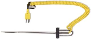 Cooper-Atkins 50336-K DuraNeedle Thermocouple Thermometer Insertion Probe, Type-K, -40°F to 500°F Temperature Range, 6" Stem Length