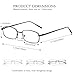 Mriendao Fashion Glasses for Women Y2k Rectangle Non Prescription Clear Lens Metal Gold Silver Black Fake Glasses (Black FrameClear Lens)