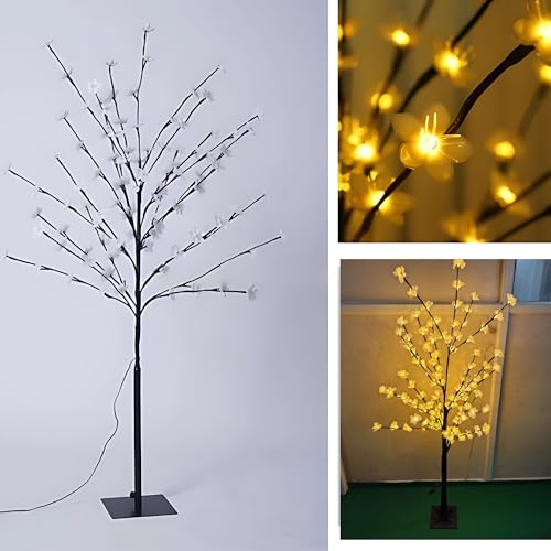 SAMEILI 5ft White Bonsai LED Tree Lamp WARM WHITE - Image 5